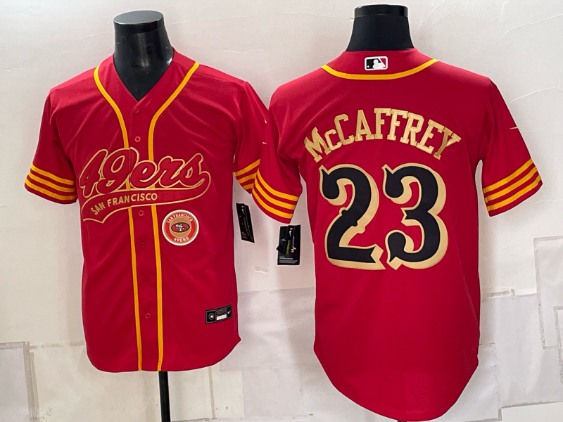 Men 2026 Nike San Francisco 49ers #23 McCaffery red NFL Jersey 093003